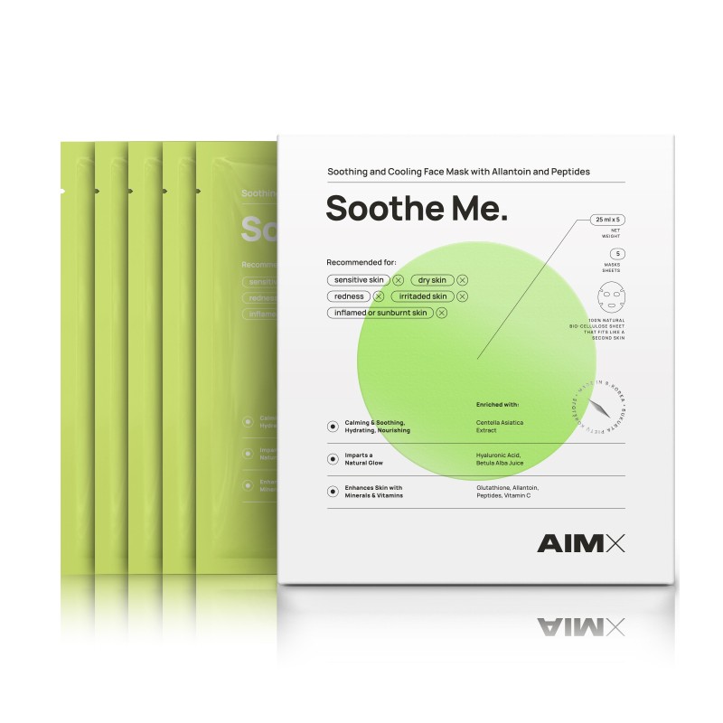 SOOTHE ME Greito poveikio raminanti veido kaukė su peptidais
